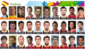Lista de reserva de la Selección española de fútbol. Foto: marca.com
