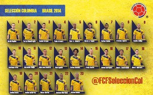 Convocados de colombia para el mundial de Brasil 2014. Foto: @FCFSeleccionCol